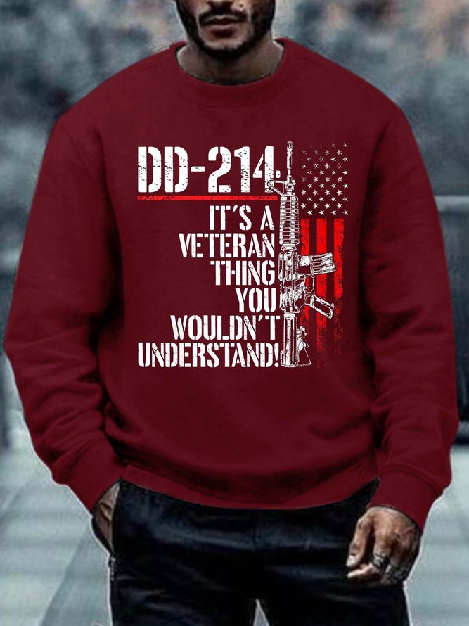 Men Veteran Thing You Wouldn’t Understand Text Letters Sweatshirt