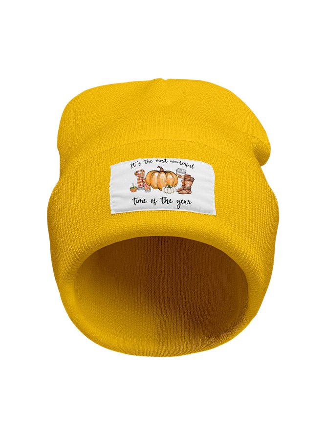 It's The Most Wonderful Time Of The Year Halloween Graphic Beanie Hat 