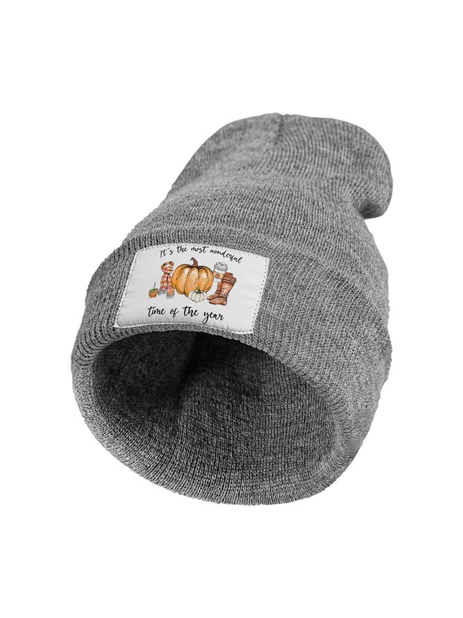 It's The Most Wonderful Time Of The Year Halloween Graphic Beanie Hat 