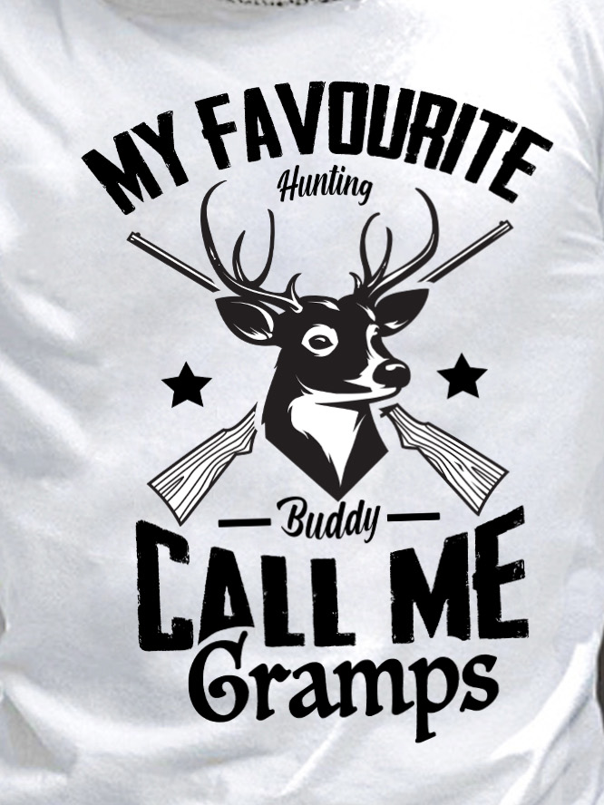 Lilicloth X Jessanjony My Favourite Hunting Buddy Call Me Gramps Men's T-Shirt