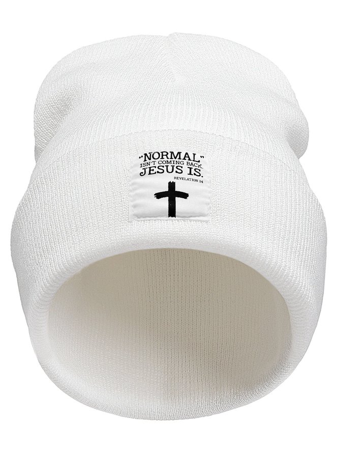Normal Isn't Coming Back But Jesus Is Revelation 14 Beanie Hat