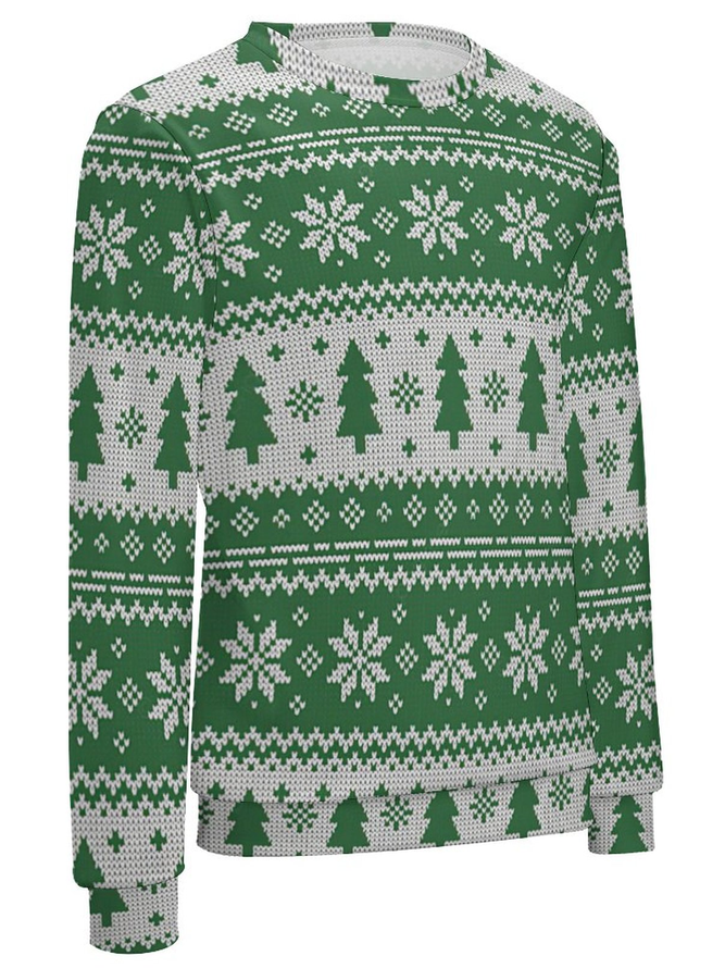 Men's Christmas Tree Full Print tCasual Sweatshirt