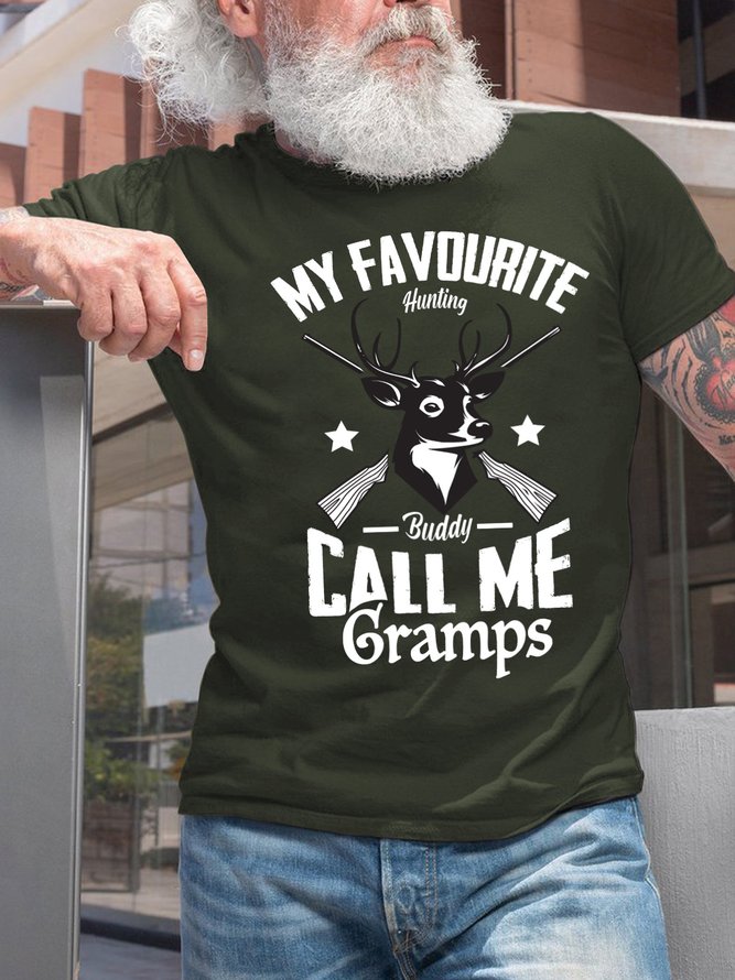 Lilicloth X Jessanjony My Favourite Hunting Buddy Call Me Gramps Men's T-Shirt
