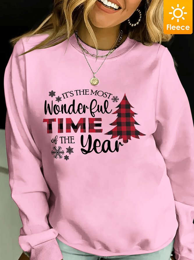 Women Funny Christmas Fleece Sweatshirts