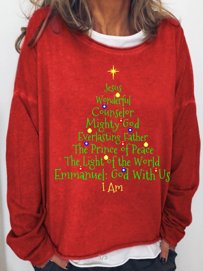 Womens Christmas Jesus Sweatshirts