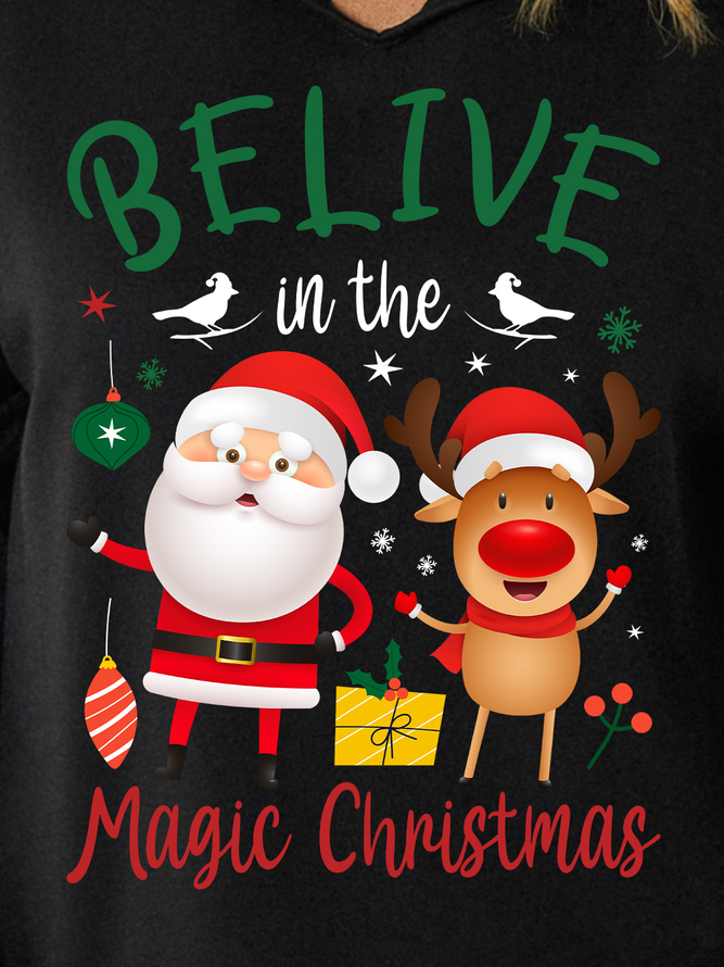 Lilicloth X Jessanjony Believe In The Magic Christmas Women's Shawl Collar Sweatshirt