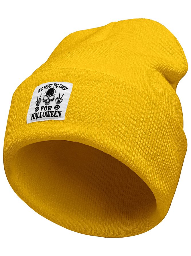 It's Never Too Early For Halloween Graphic Beanie Hat