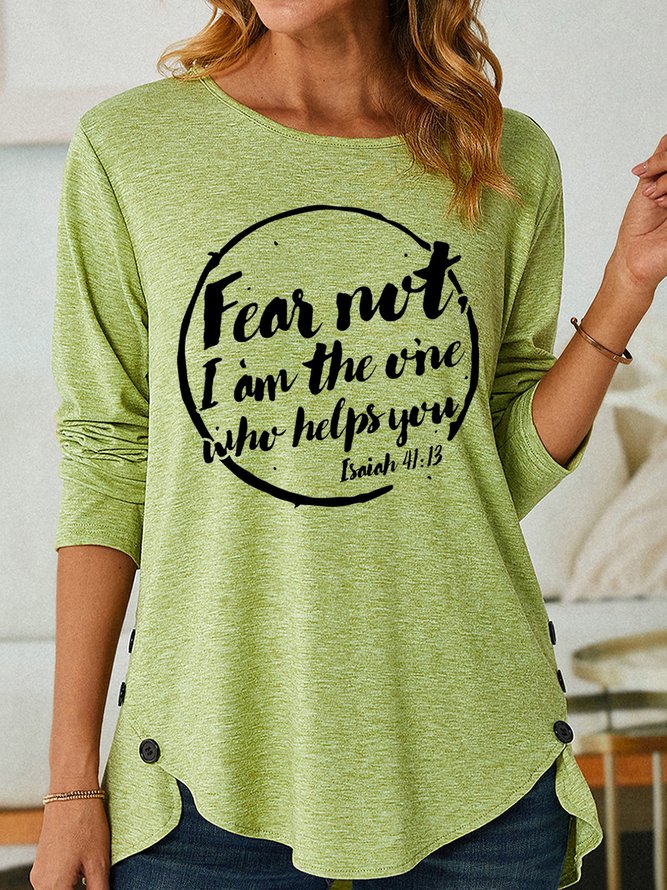 Lilicloth X Tebesaya Fear Not I Am The One Who Helps You Women's Long Sleeve T-Shirt