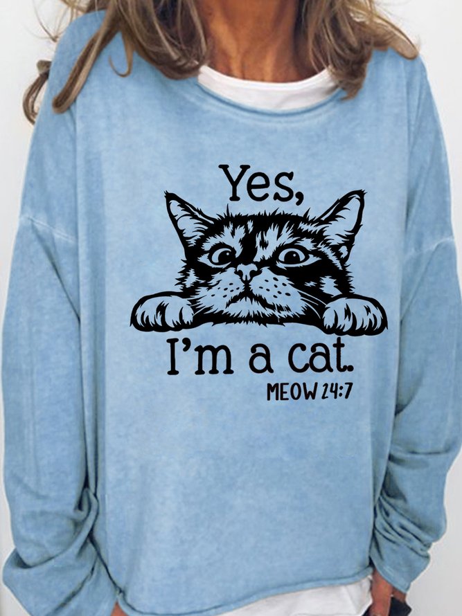 Lilicloth X Yuna Yes I'm A Cat Meow 24/7 Women's Sweatshirts