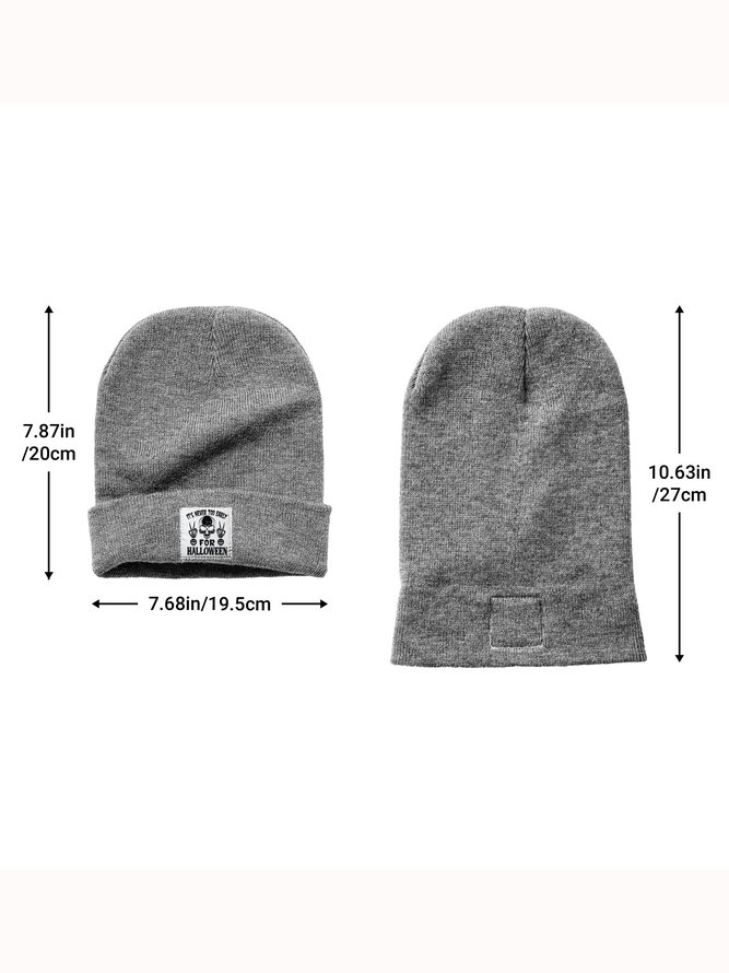It's Never Too Early For Halloween Graphic Beanie Hat