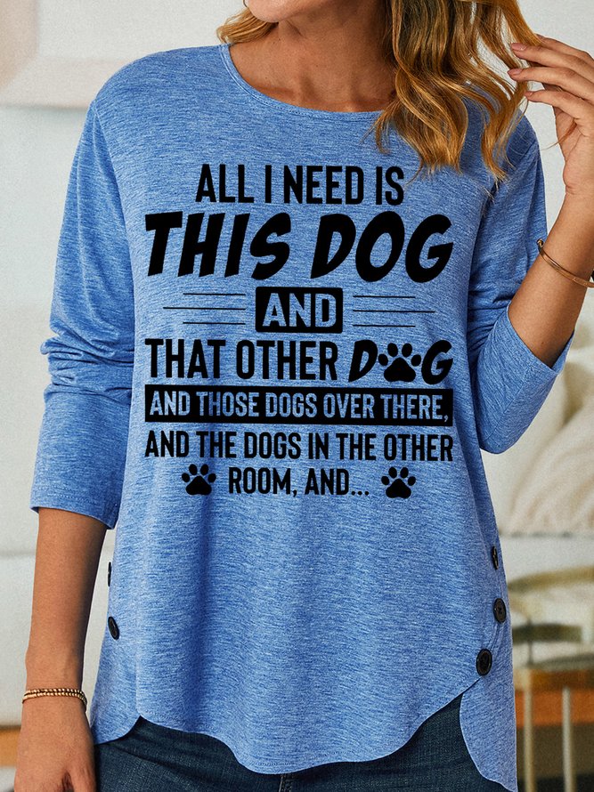 Womens Funny Dog Lover Casual Tops