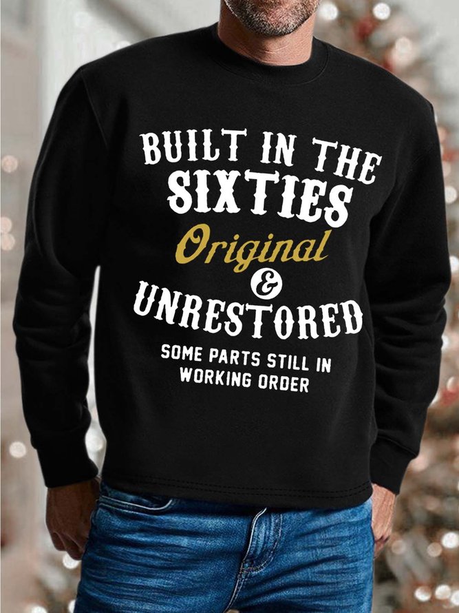 Men's Printed Sweatshirt With Sixties