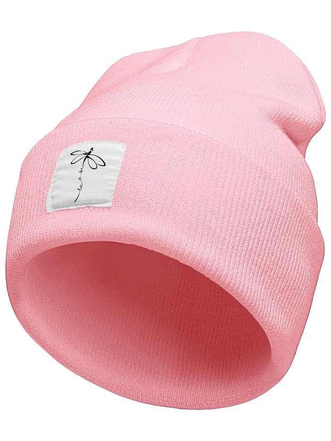 Let It Be Butterfly Animal Graphic Beanie Hat