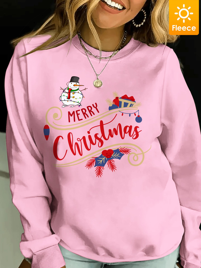 Lilicloth X Y Merry Christmas Women's Fleece Sweatshirt