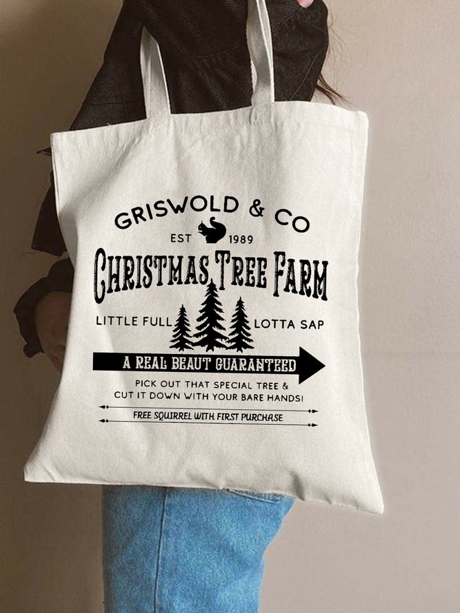Griswold & Co Christmas Tree Farm Christmas Graphic Shopping Totes