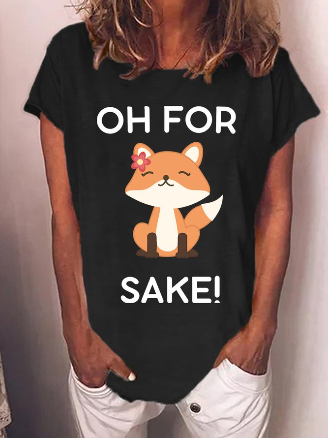 Lilicloth X Y Oh For Sake With Fox Women's T-Shirt