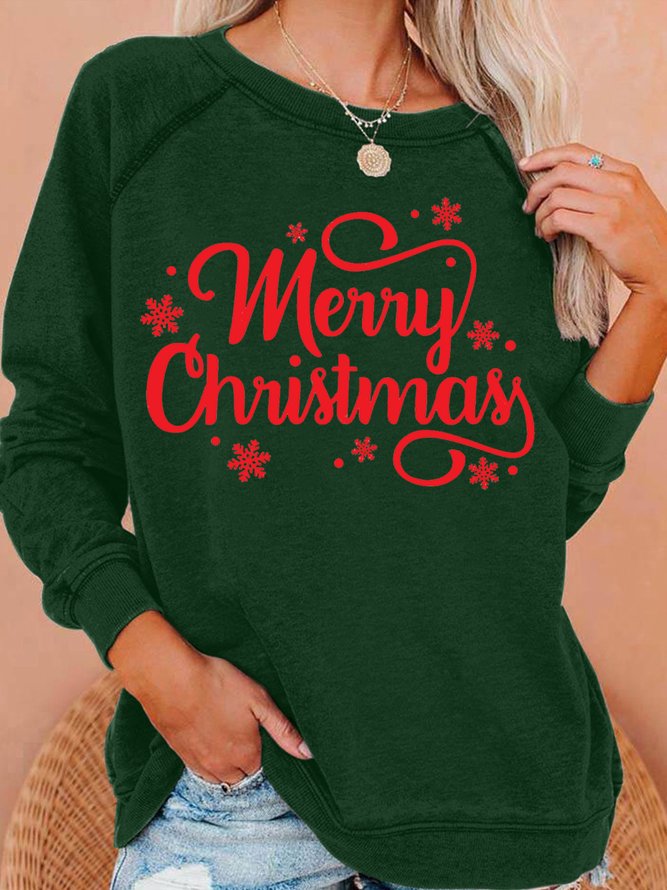 Womens Merry Christmas Casual Sweatshirts