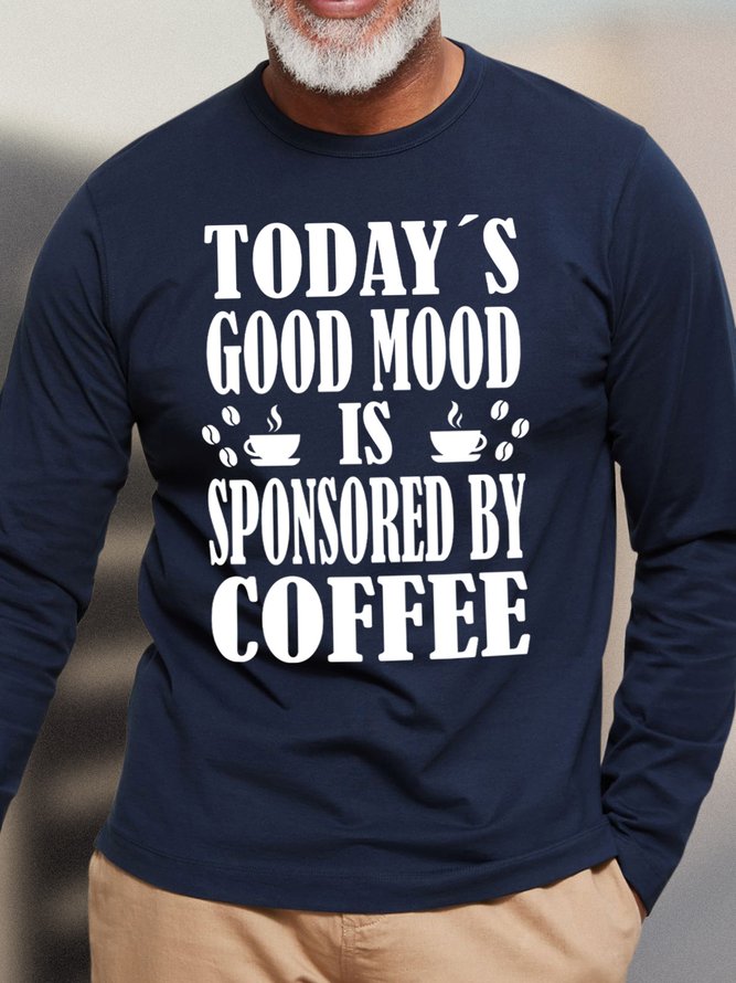 Lilicloth X Hynek Rajtr Today's Good Mood Is Sponsored By Coffee Men's Long Sleeve T-Shirt