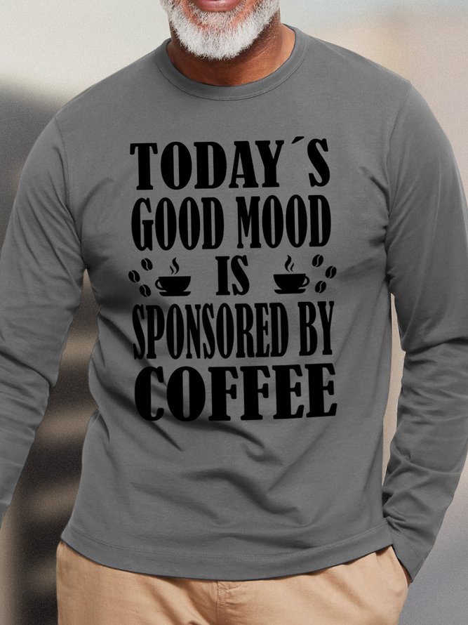 Lilicloth X Hynek Rajtr Today's Good Mood Is Sponsored By Coffee Men's Long Sleeve T-Shirt