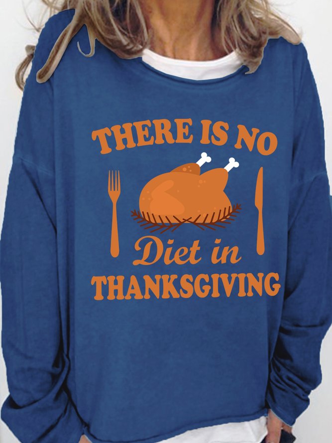 Lilicloth X Hynek Rajtr There Is No Diet In Thanksgiving Women's Sweatshirts