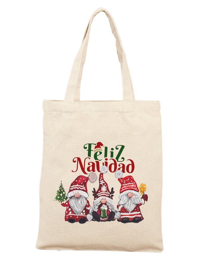 Christmas Pattern Shopping Canvas Bag