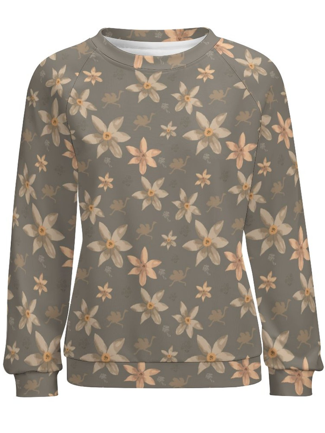 Lilicloth X Roxy Floral Pattern Women's Sweatshirt
