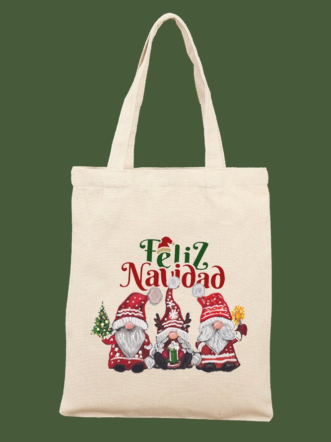 Christmas Pattern Shopping Canvas Bag