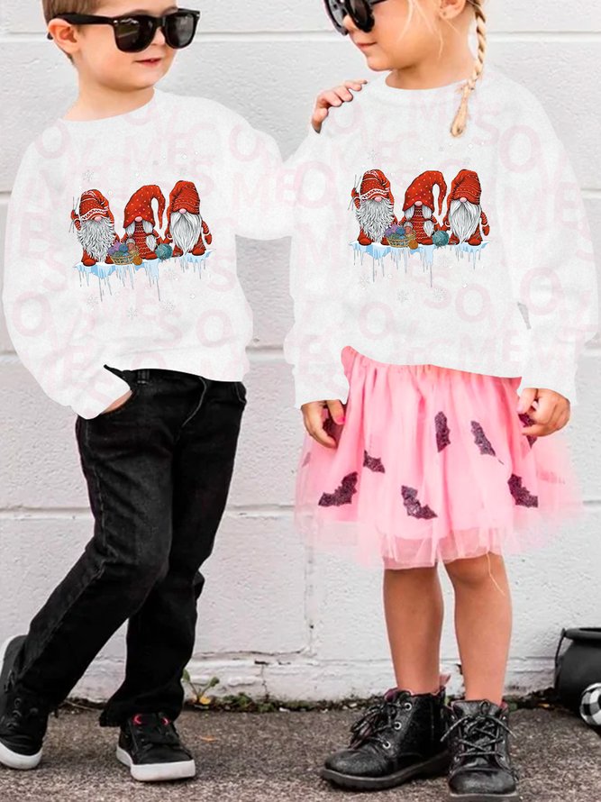 Christmas Crew Neck Regular Fit Parents & Children Matching UV Color Changing  Sweatshirt