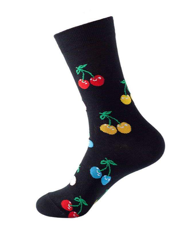 Pineapple Fruits Graphic Over The Calf Socks