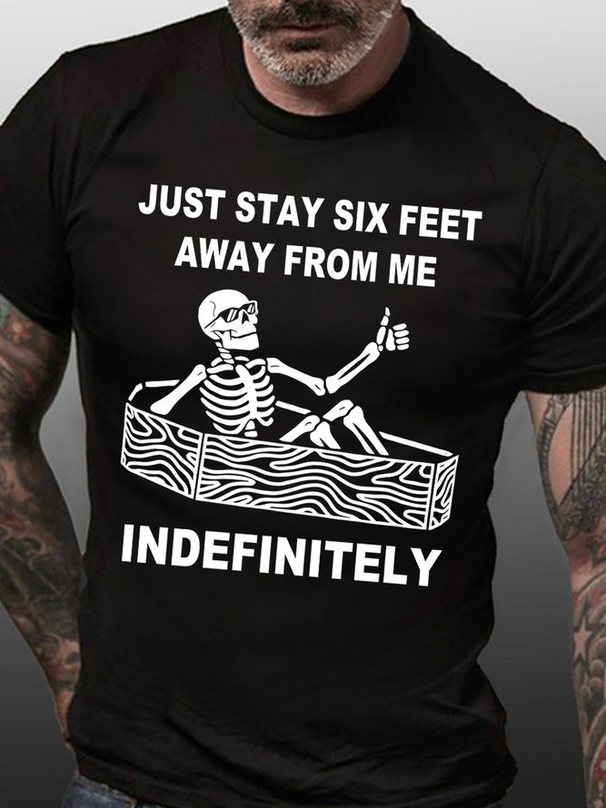 Lilicloth X Lacey Just Stay Six Feet Away From Me Indefinitely Men's T-Shirt