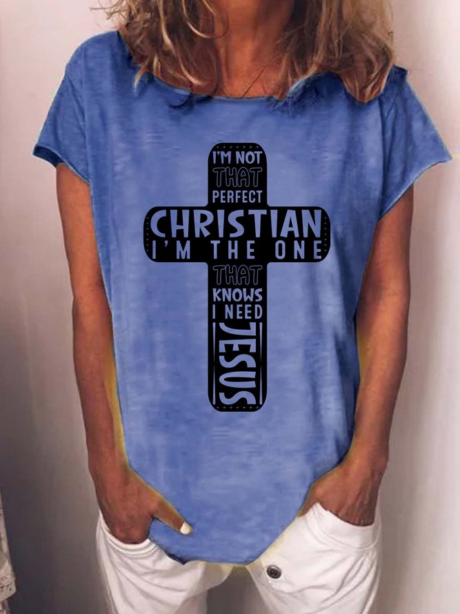 Lilicloth X Abu I'm Not That Perfect Christian I'm The One That Knows I Need Jesus Women's T-Shirt