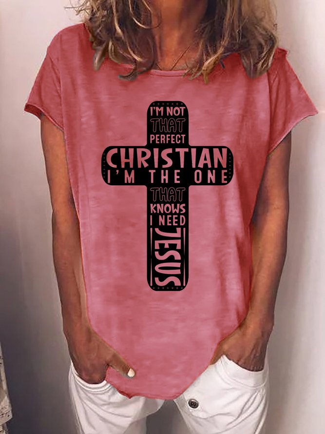 Lilicloth X Abu I'm Not That Perfect Christian I'm The One That Knows I Need Jesus Women's T-Shirt