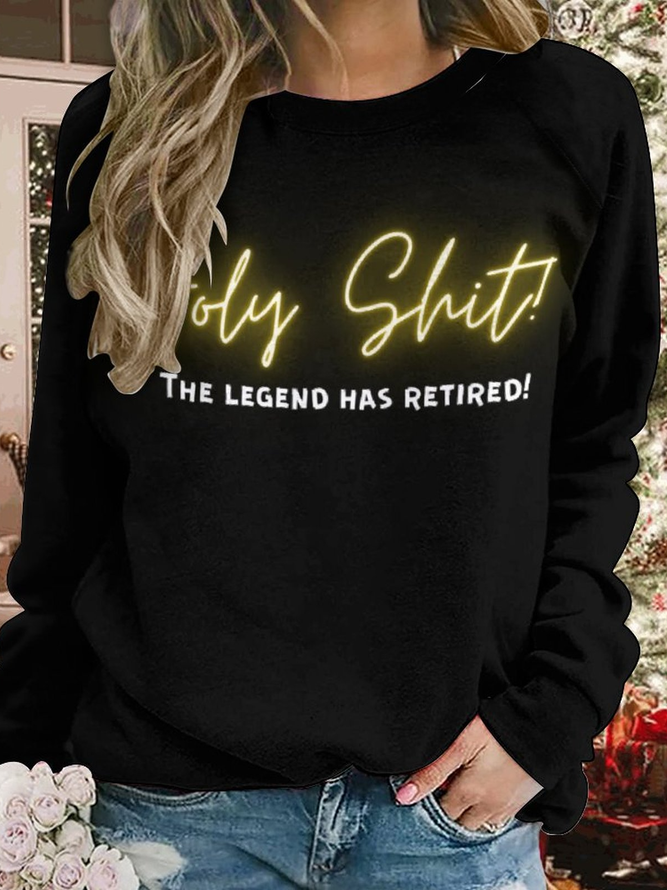 Lilicloth X Kat8lyst Holy Shit The Legend Has Retired Women's Sweatshirt