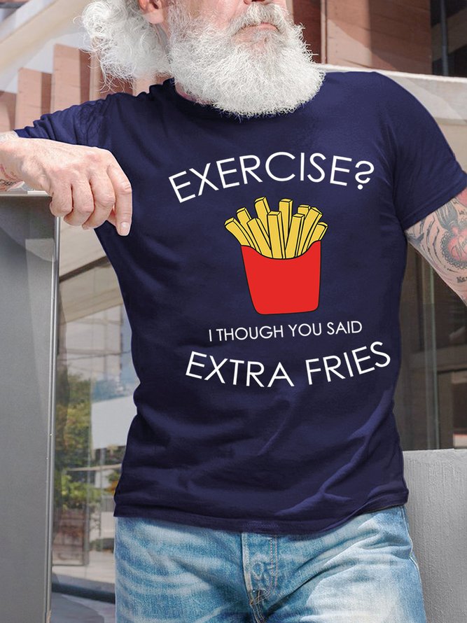 Lilicloth X Hynek Rajtr Exercise I Though You Said Extra Fries Men's T-Shirt