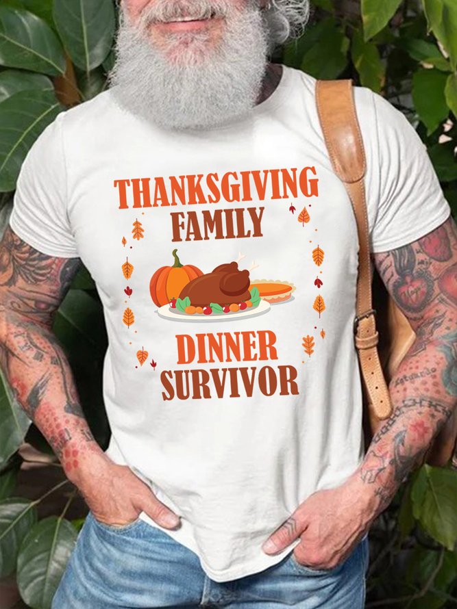 Lilicloth X Hynek Rajtr Thanksgiving Family Dinner Survivor Men's T-Shirt