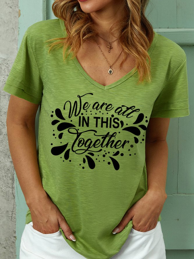Lilicloth X Y We Are All In This Together Women‘s V Neck T-Shirt