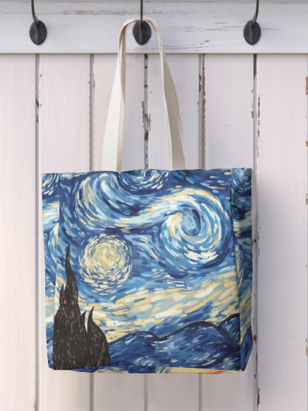 Abstract Painting All Over Print Graphic Shopping Tote