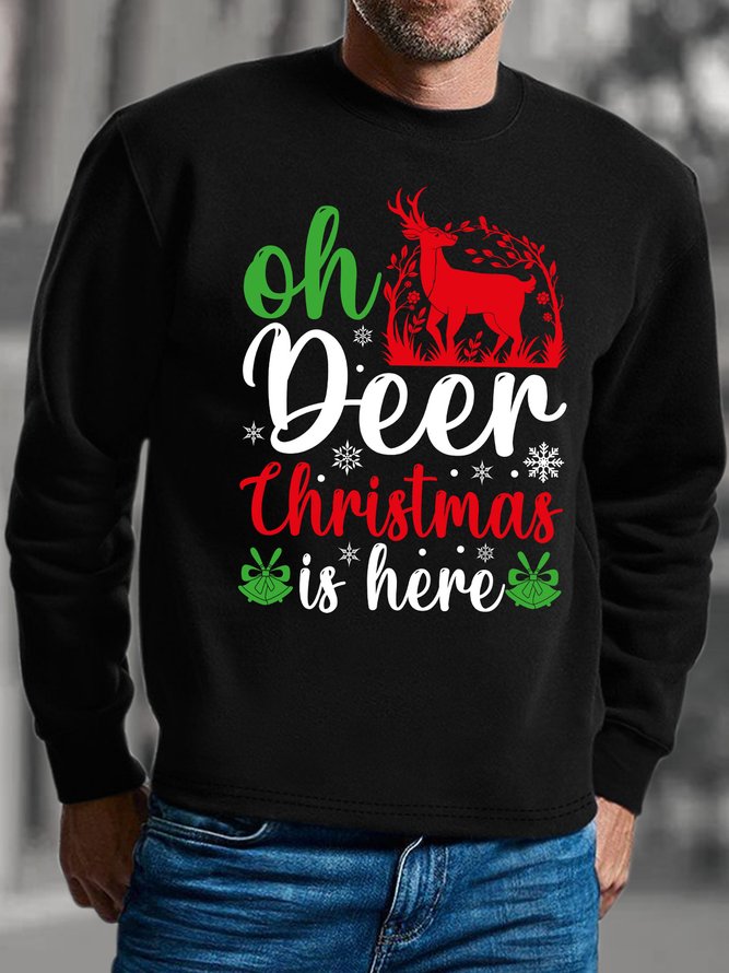 Lilicloth X Manikvskhan Oh Deer Christmas Is Here Men's Sweatshirt
