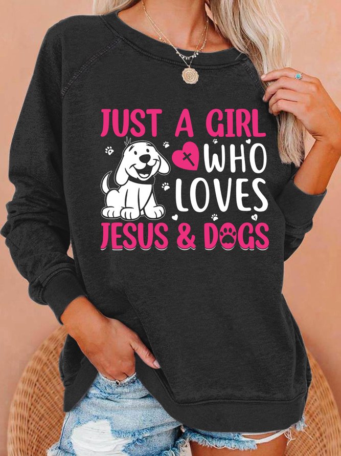 Lilicloth X Abu Just A Girl Who Loves Jesus And Dogs Women's Sweatshirt