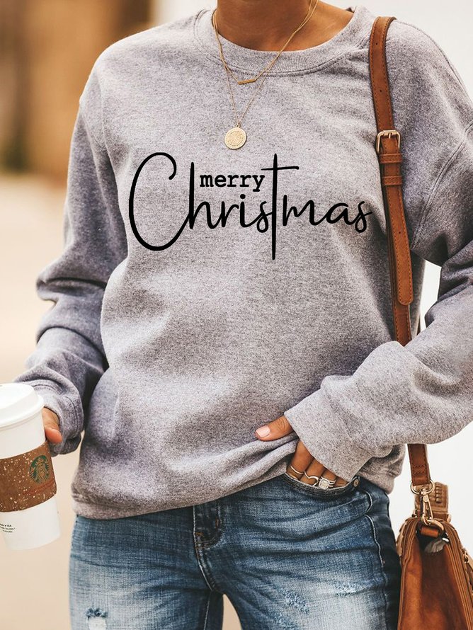 Merry Christmas Cross Women's Sweatshirt