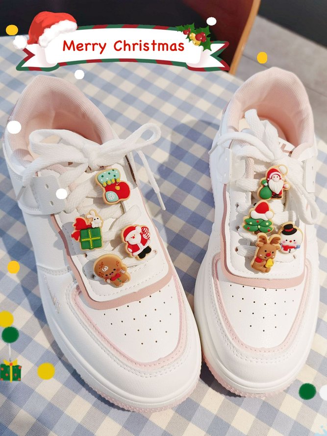 Christmas Cartoon Laces Shoe Buckle Accessories