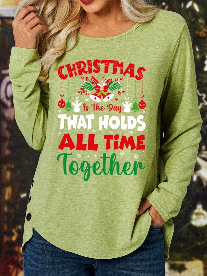 Lilicloth X Manikvskhan Christmas Is The Day That Holds All Time Together Women's Long Sleeve T-Shirt