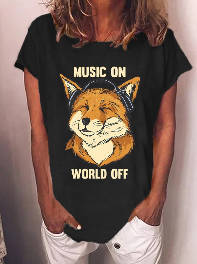 Lilicloth X Jessanjony Music On World Off Women's T-Shirt