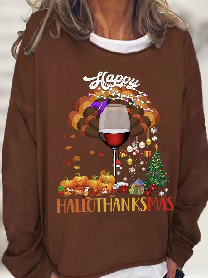 Happy Hallothanksmas Women's Sweatshirt
