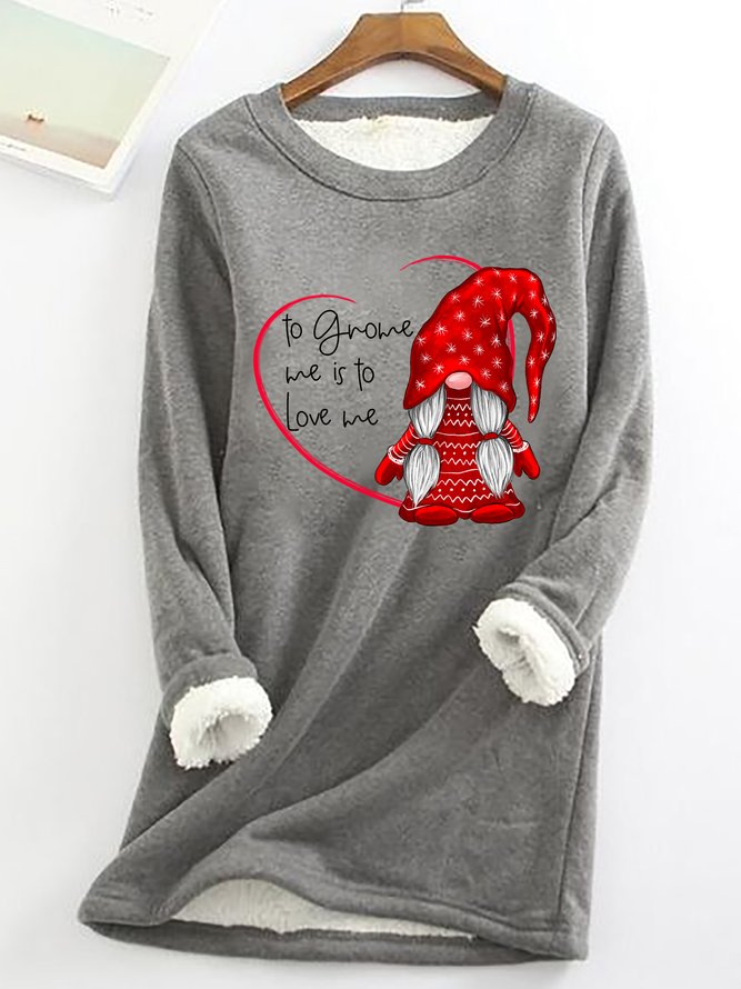 Women's To Gnome me is to love me Simple Heart Sweatshirt