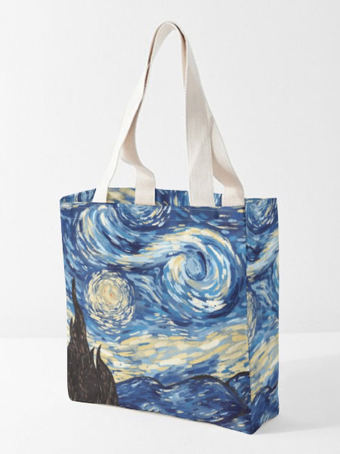 Abstract Painting All Over Print Graphic Shopping Tote