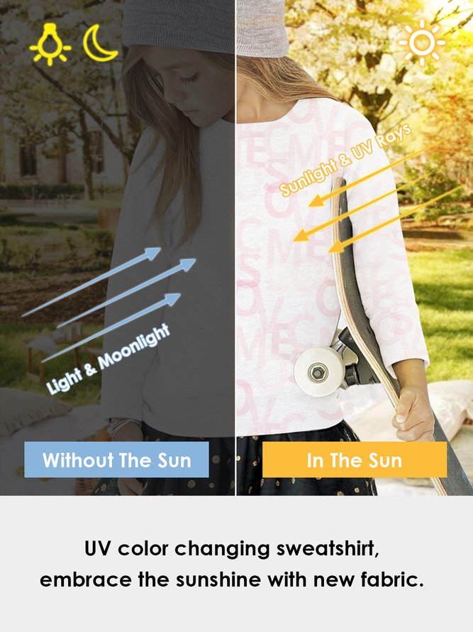 Lilicloth X Jessanjony Unisex I Love Potatoes UV Color Changing Children Sweatshirt
