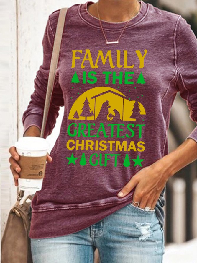 Lilicloth X Jessanjony Family Is The Greatest Christmas Gift Womens Sweatshirt