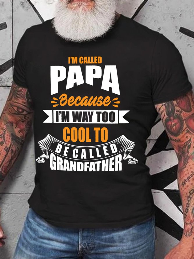 Lilicloth X Y Funny Papa Shirt Gift For Grandfather Mens T-Shirt