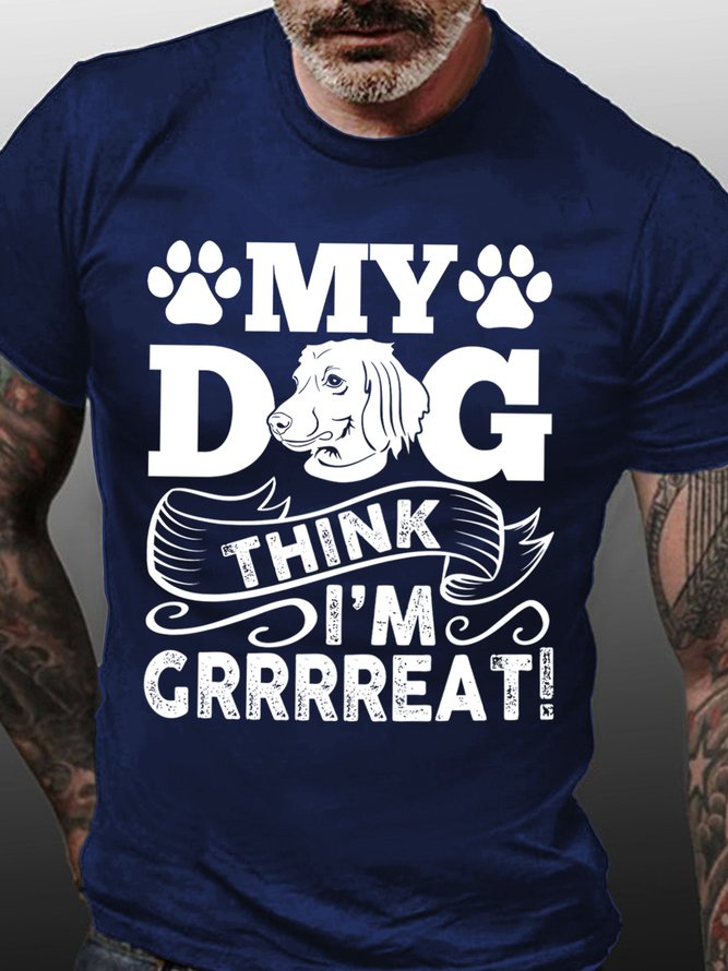 Lilicloth X Manikvskhan My Dog Think Im Great Mens T-Shirt
